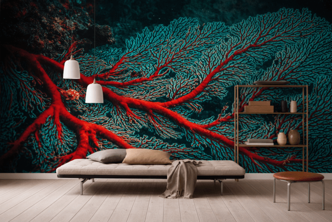 Aquatic Veins Mural