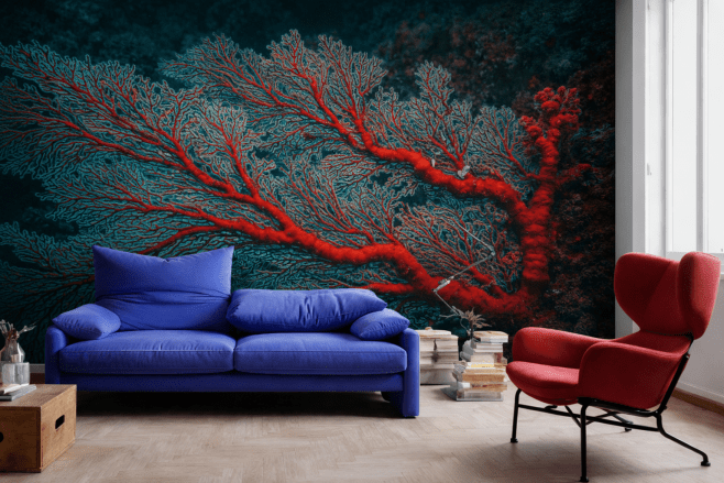 Luminous Coral Veins