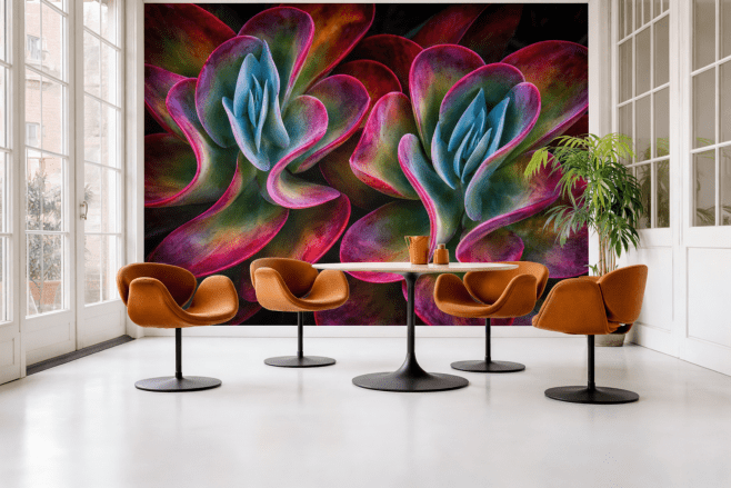 Vibrant Succulent Veil