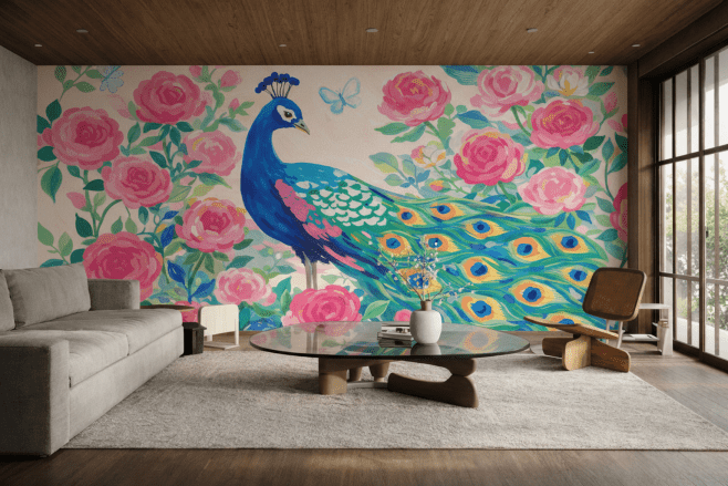 Peacock Blossom Veil