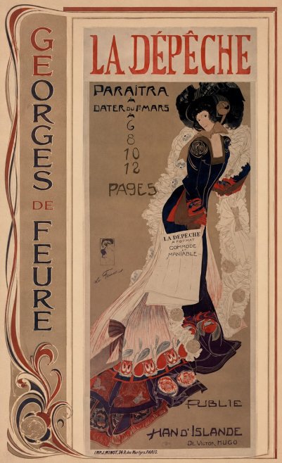 Georges de Feure La Dépêche I No3 - Poszter