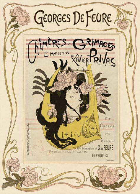 Georges de Feure Chimères Et Grimaces No1 - Poszter