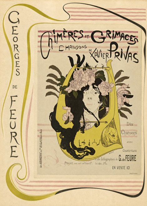 Georges de Feure Chimères Et Grimaces No3 - Poszter