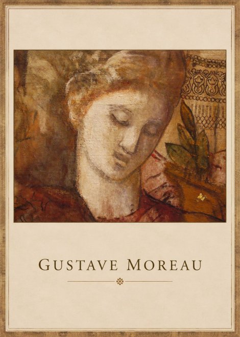 Gustave Moreau Female Head Study No1 - Poszter