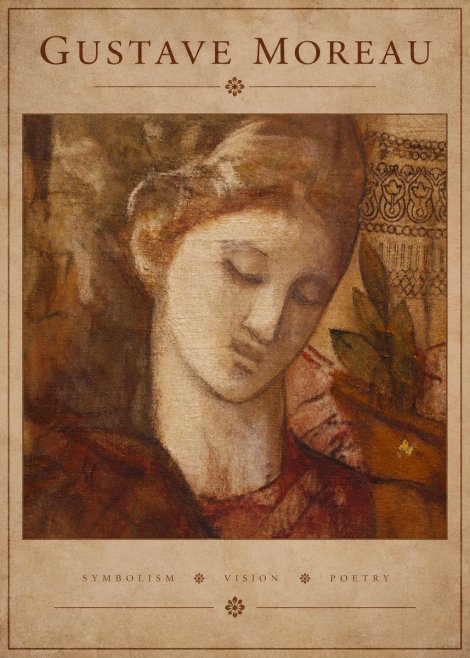 Gustave Moreau Female Head Study No3 - Poszter