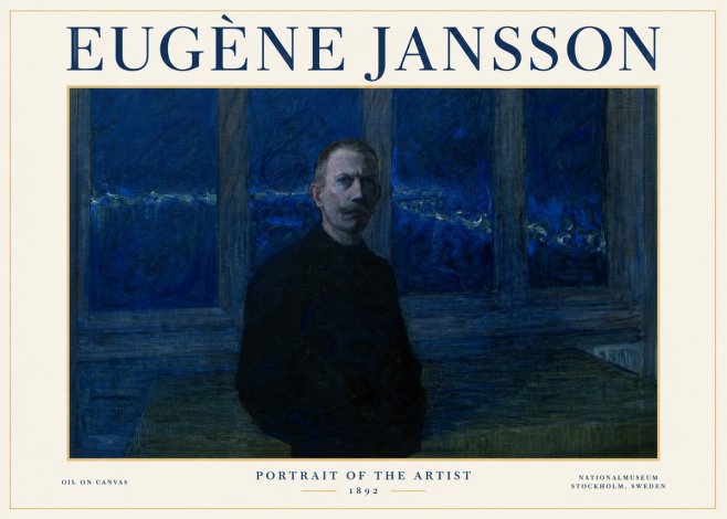 Eugène Jansson Portrait of the Artist I No1 - Poszter