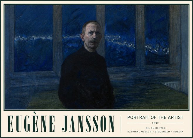 Eugène Jansson Portrait of the Artist I No3 - Poszter