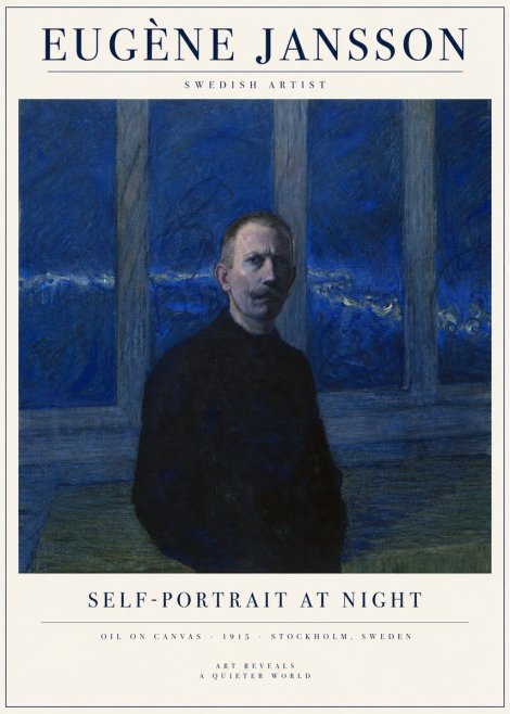 Eugène Jansson Portrait of the Artist I No5 - Poszter