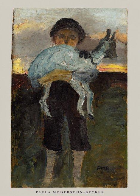 Paula Modersohn-Becker Boy with Goat No6 - Poszter
