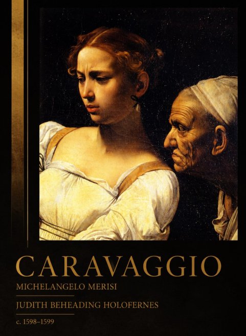 Michelangelo Merisi da Caravaggio Judith Beheading Holofernes I No2 - Poszter