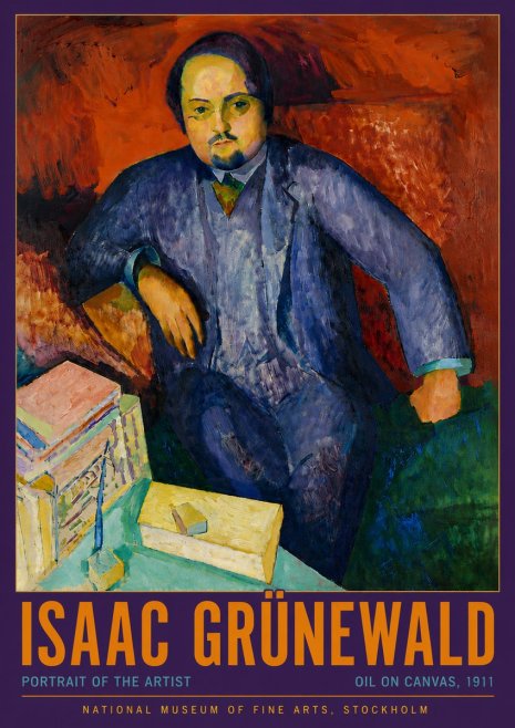 Isaac Grünewald Portrait of the Artist No4 - Poszter