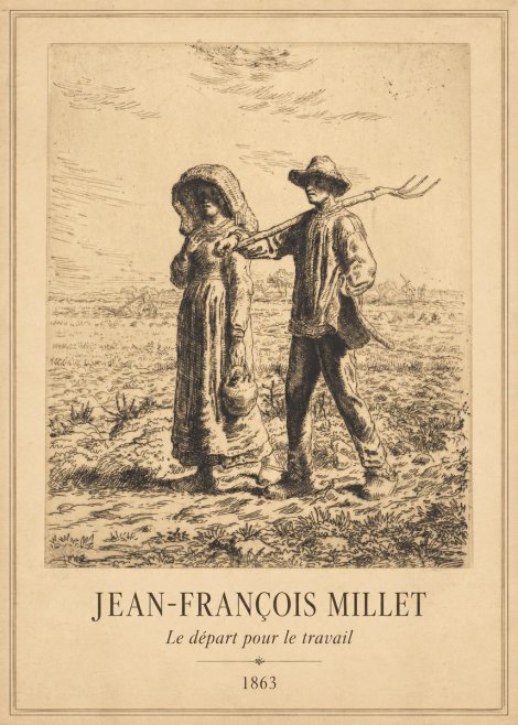 Jean-François Millet Le Départ Pour Le Travail I No1 - Poszter