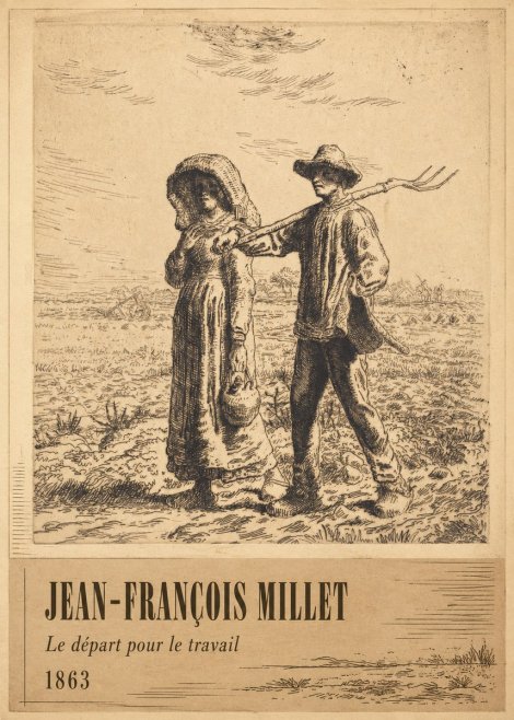 Jean-François Millet Le Départ Pour Le Travail I No2 - Poszter