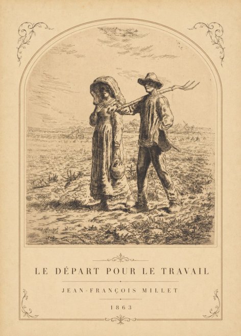 Jean-François Millet Le Départ Pour Le Travail I No3 - Poszter