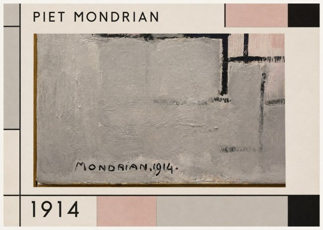 Piet Mondrian Composition 1914 No1 - Poszter