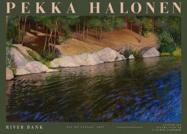 Pekka Halonen River Bank No4 - Poszter