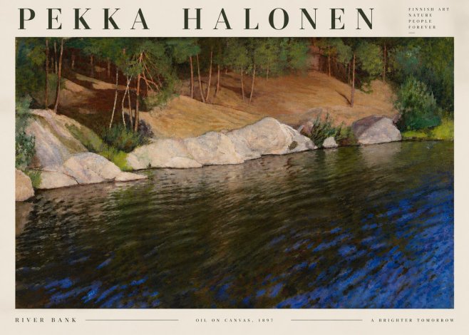 Pekka Halonen River Bank No6 - Poszter