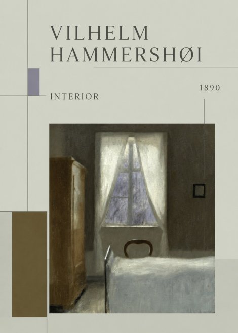 Vilhelm Hammershøi Interior I No5 - Poszter