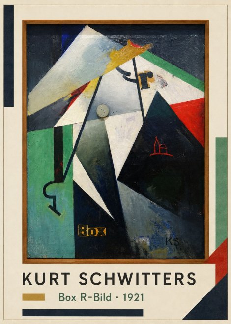 Kurt Schwitters Box R-bild No1 - Poszter