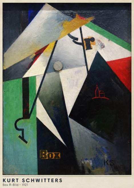 Kurt Schwitters Box R-bild No5 - Poszter