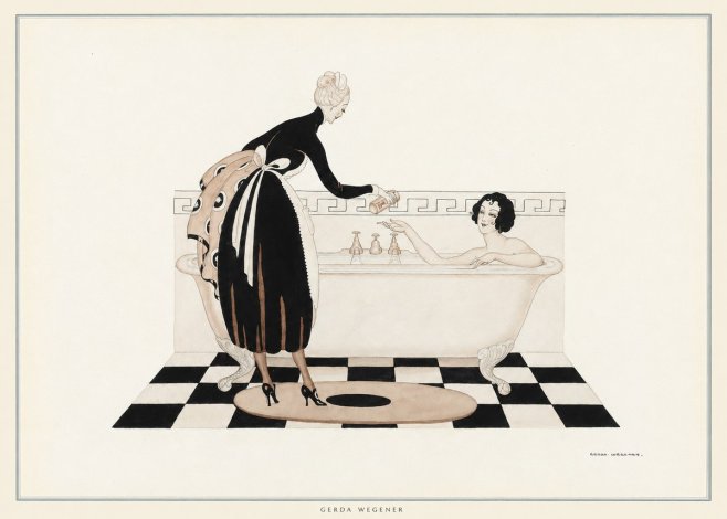 Gerda Wegener Woman in Bathtub No6 - Poszter