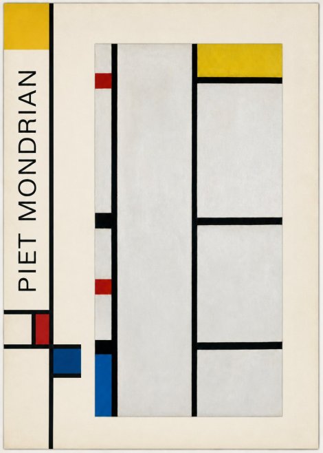 Piet Mondrian Composition with Red, Yellow, and Blue No2 - Poszter