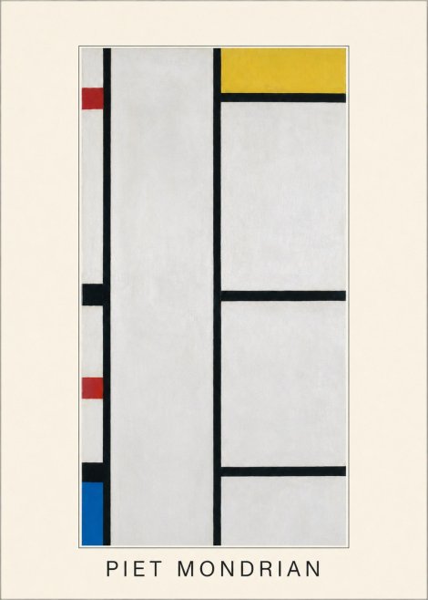 Piet Mondrian Composition with Red, Yellow, and Blue No3 - Poszter