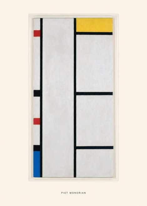 Piet Mondrian Composition with Red, Yellow, and Blue No5 - Poszter