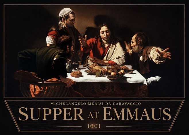 Michelangelo Merisi da Caravaggio Supper at Emmaus No6 - Poszter