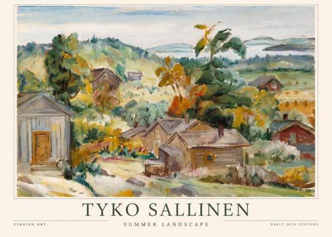 Tyko Sallinen Summer Landscape No1 - Poszter