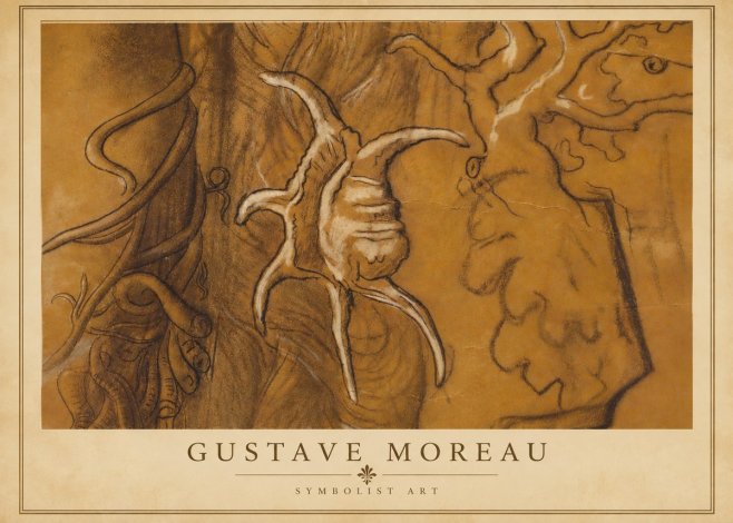 Gustave Moreau Mystical Shell Study No4 - Poszter