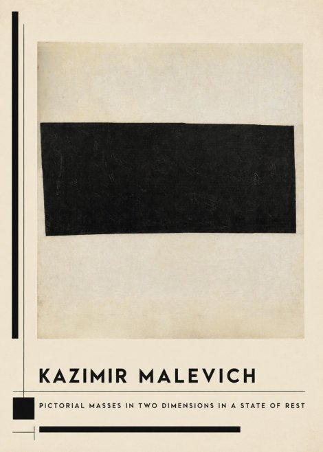 Kazimir Malevich Pictorial Masses in Two Dimensions in a State of Rest No1 - Poszter