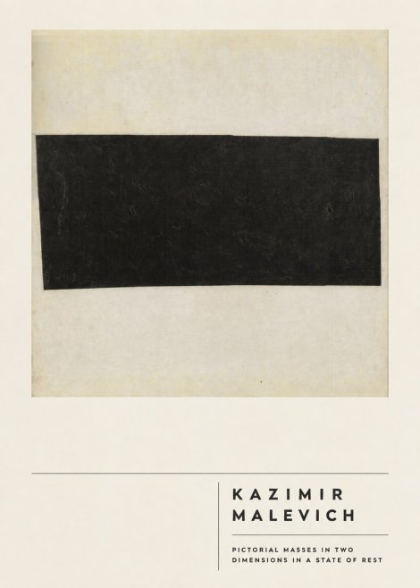 Kazimir Malevich Pictorial Masses in Two Dimensions in a State of Rest No2 - Poszter