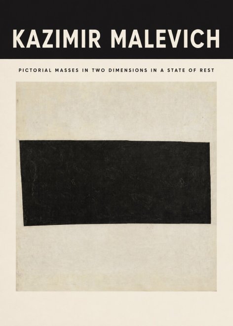 Kazimir Malevich Pictorial Masses in Two Dimensions in a State of Rest No3 - Poszter