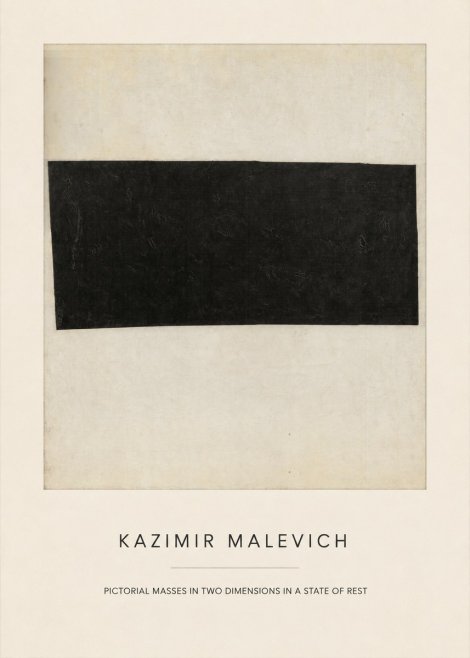 Kazimir Malevich Pictorial Masses in Two Dimensions in a State of Rest No4 - Poszter