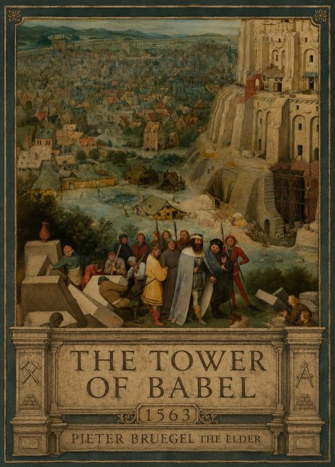 Pieter Bruegel The Tower of Babel I No6 - Poszter