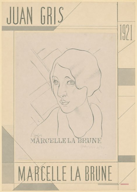 Juan Gris Marcelle La Brune I No5 - Poszter