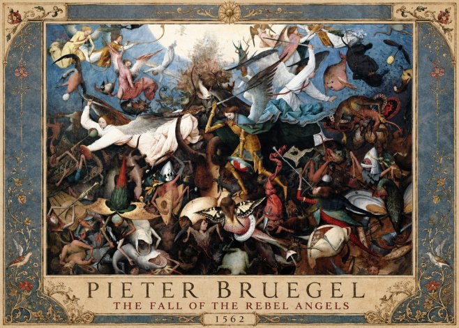 Pieter Bruegel The Fall of the Rebel Angels I No1 - Poszter