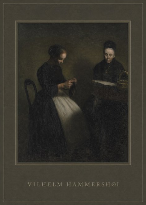 Vilhelm Hammershøi Two Women Knitting No4 - Poszter