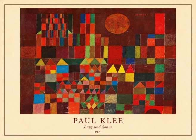 Paul Klee Burg Und Sonne No4 - Poszter