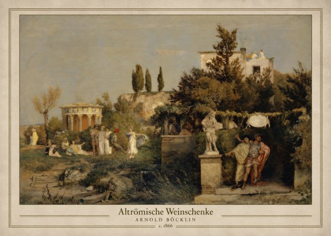 Arnold Böcklin Altrömische Weinschenke No1 - Poszter