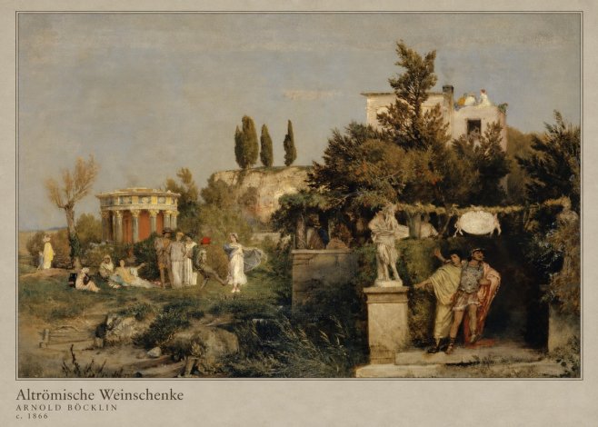 Arnold Böcklin Altrömische Weinschenke No4 - Poszter