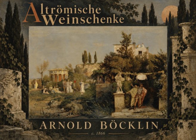 Arnold Böcklin Altrömische Weinschenke No6 - Poszter