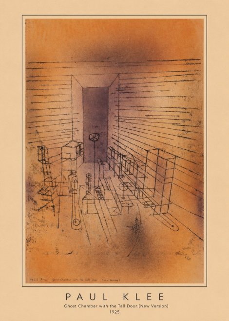 Paul Klee Ghost Chamber with the Tall Door (New Version) No3 - Poszter