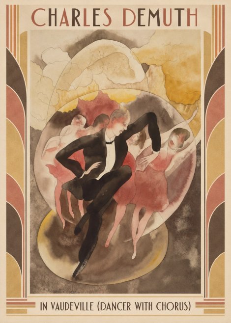Charles Demuth In Vaudeville (Dancer with Chorus) No1 - Poszter