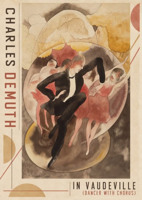 Charles Demuth In Vaudeville (Dancer with Chorus) No2 - Poszter