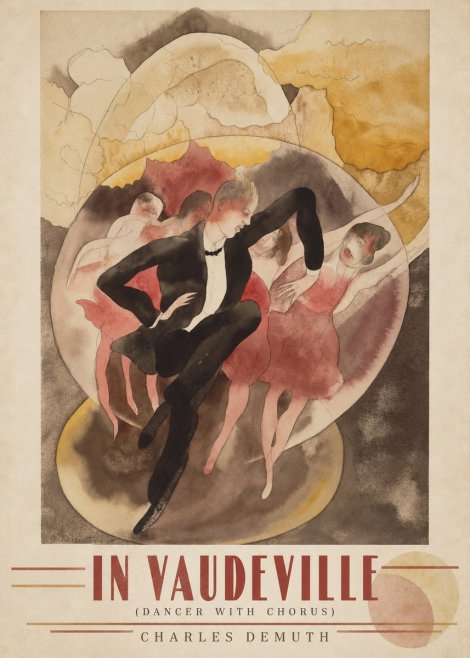 Charles Demuth In Vaudeville (Dancer with Chorus) No3 - Poszter