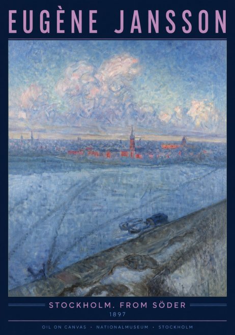 Eugène Jansson Stockholm. from Söder No3 - Poszter