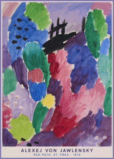 Alexej von Jawlensky Red Path, St. Prex I No5 - Poszter