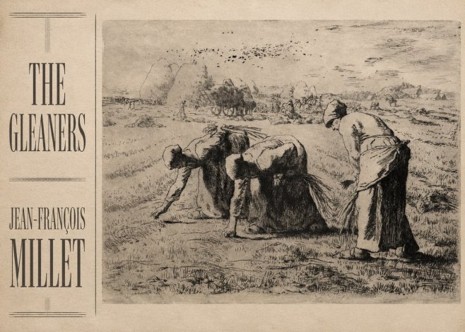 Jean-François Millet The Gleaners No2 - Poszter